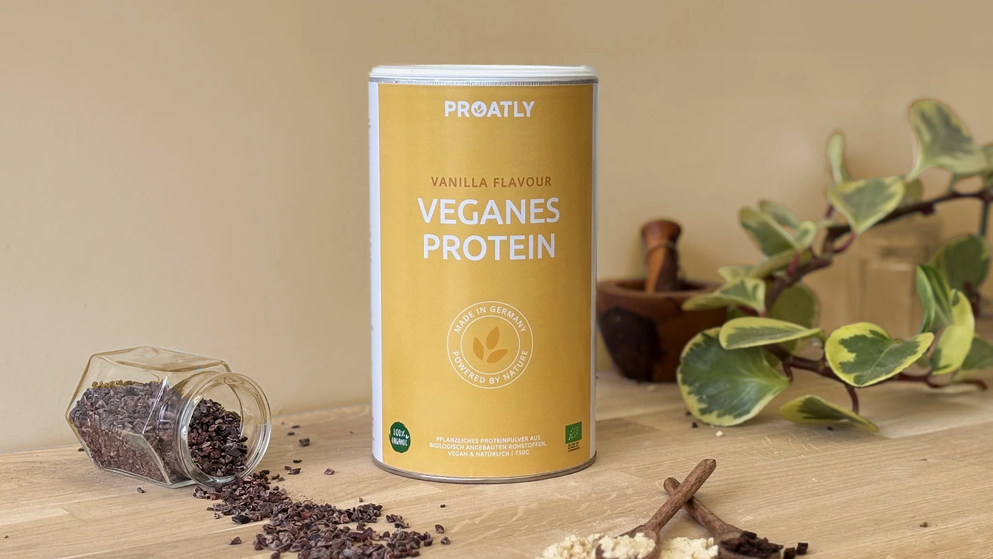 Proatly Veganes Protein Bio Vanilla - 750g – Bild 4